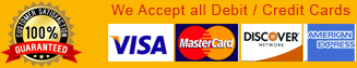 we accept debit / credit cards
